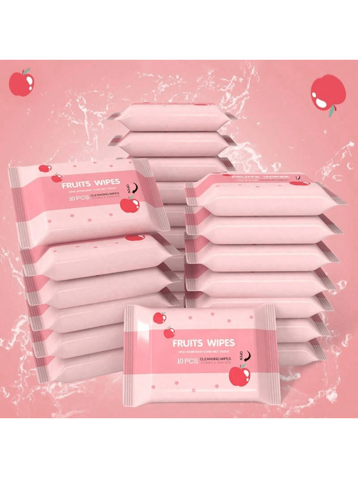 1/2/5 Packs (10 Sheets Per Pack) Disposable Portable Wet Wipes, Non-Woven Cleaning Wet Wipes For Daily Items, Convenient For Carrying Out