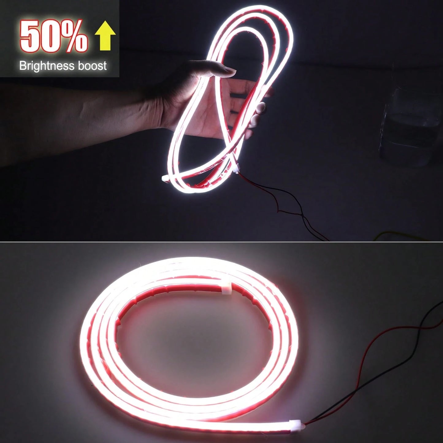 1.8M Flexible LED Hood Light, Automotive Hood Light Strip, Universal 12V Car Hood Light Strip, Flexible LED, Suitable For Sedans, SUVs, Trucks-Car Decor\Car Stuff\Car Acessesories\Car Accessories\Car\