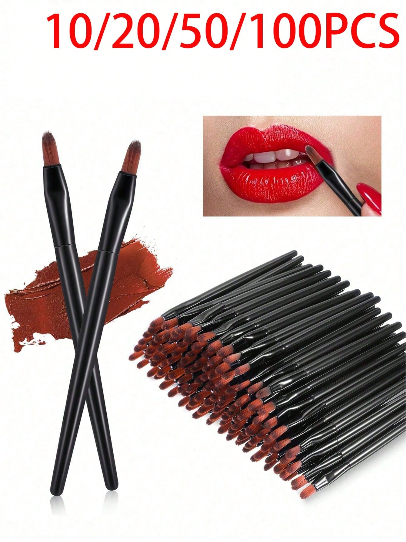 10/20/50/100pcs Lip Brushes, Reusable, Wholesale Of Small Lip Applicators, Multi-Functional Lip Brush Tools, Beauty Tools