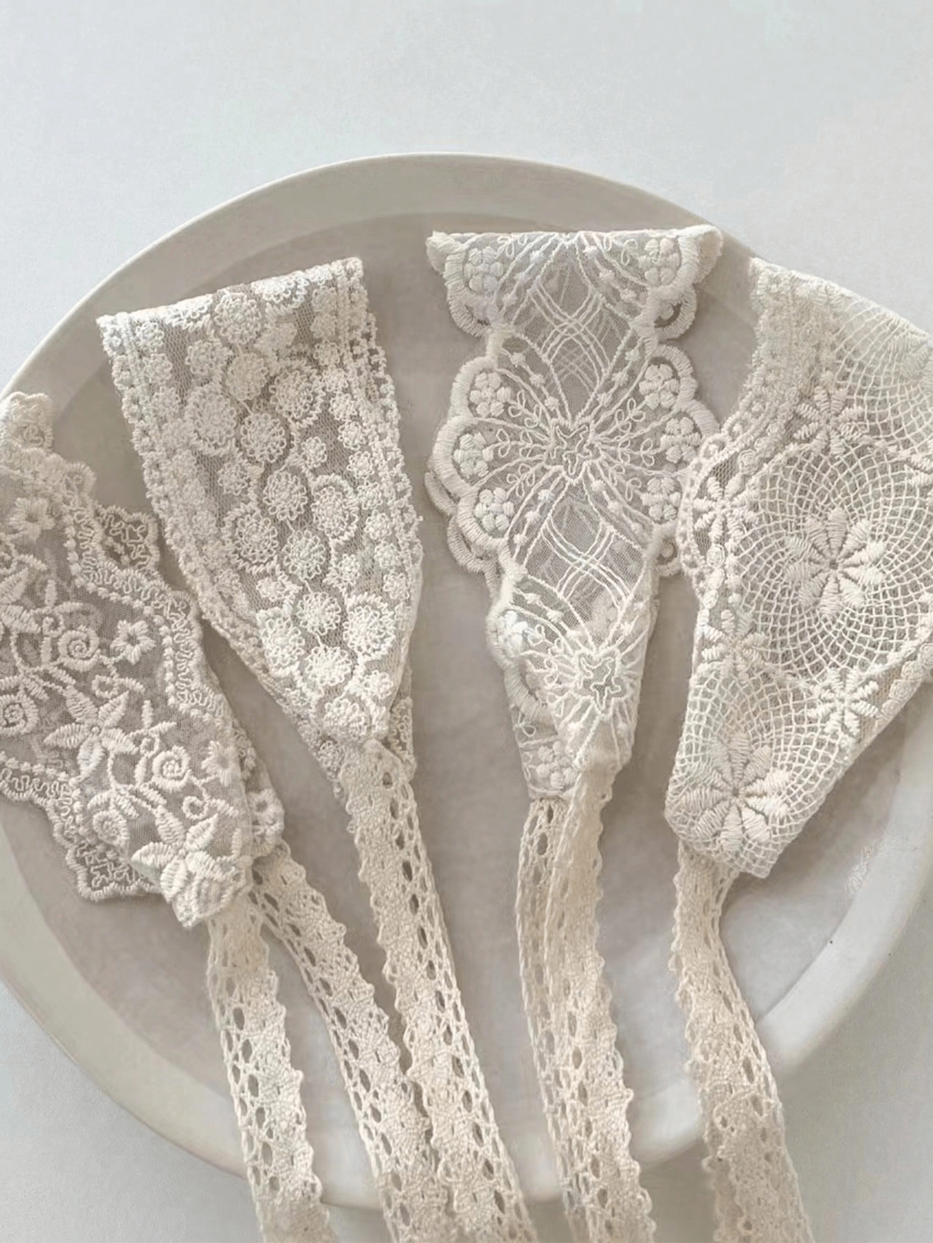 1pc Girls/Baby Vintage Floral Lace Headband, Fresh Scandinavian Style, Decorative Accessory, Suitable For Daily Wear, Party, Gift