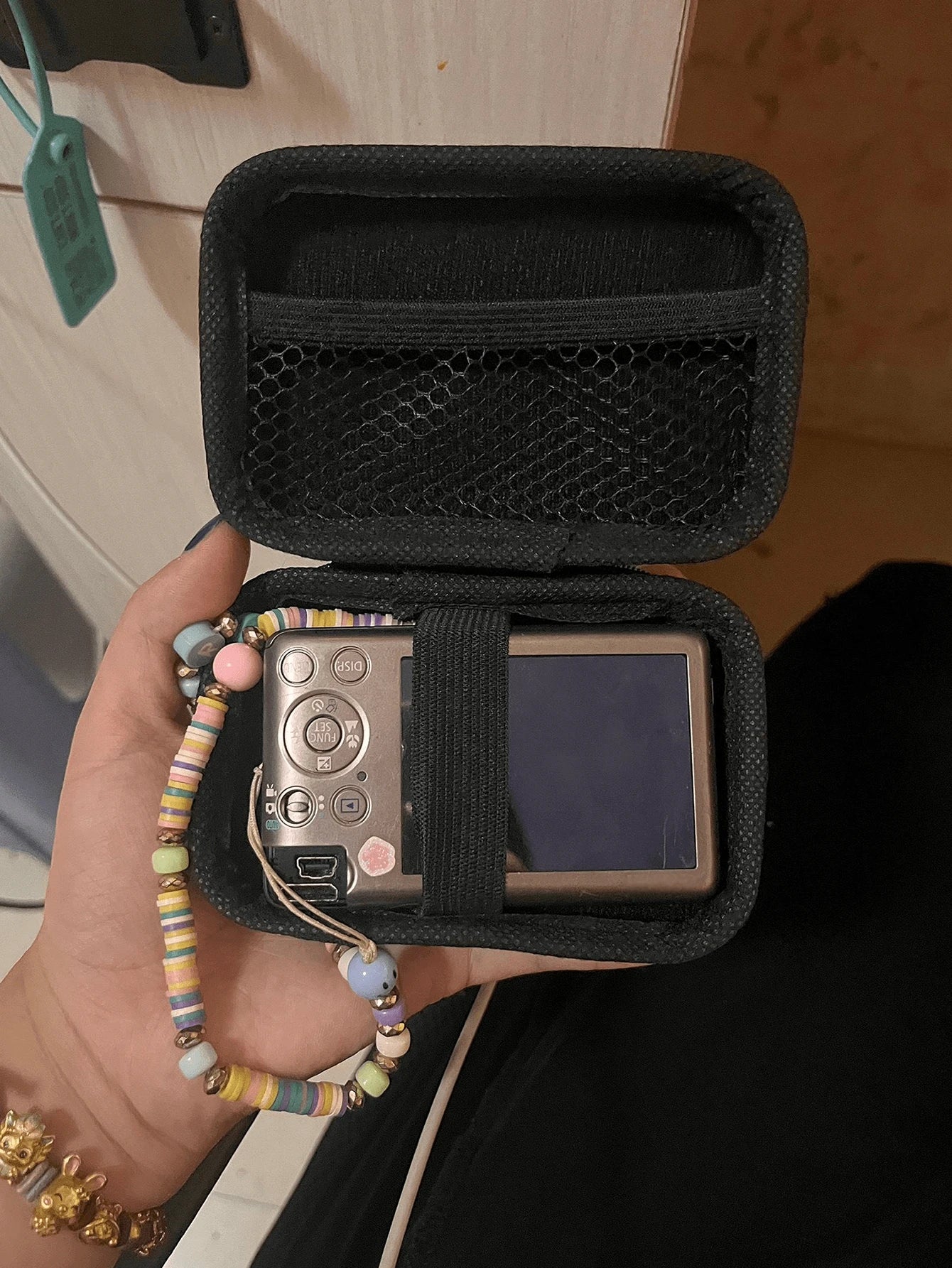 1pc Portable CCD Camera Protective Case, Compact Design, Waterproof Material, Ideal For Outdoor Photography Enthusiasts And Travelerscharger Case Office Must Haves Digital Bag Cable Camerabag Electron
