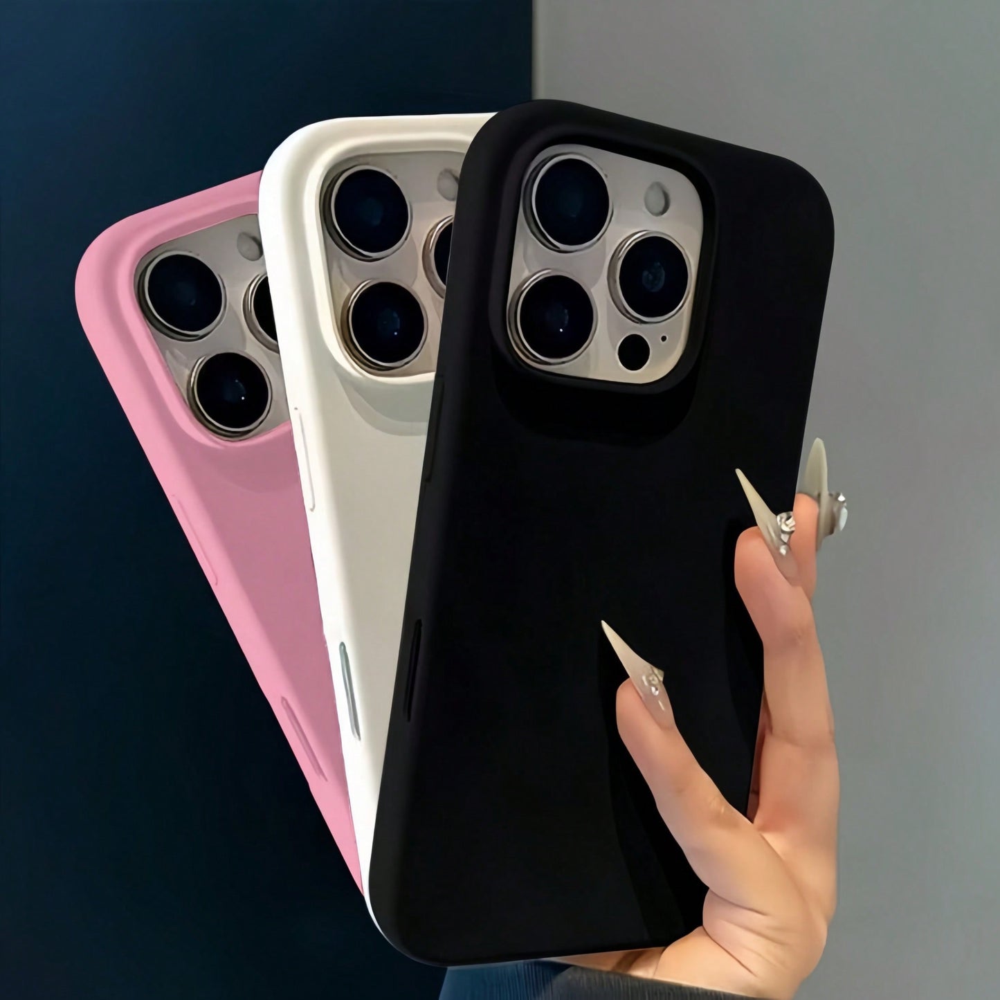 3pcs Matte Solid Color Full Coverage Anti-Drop Phone Case Compatible With Apple 17PROMAX/16PROMAX/15PLUS/15PRO/15/14PROMAX/14PLUS/14PRO/14/13PROMAX/13PRO/13/12PROMAX/12PRO/12 11PROMAX/11PRO/11/XSMAX/X