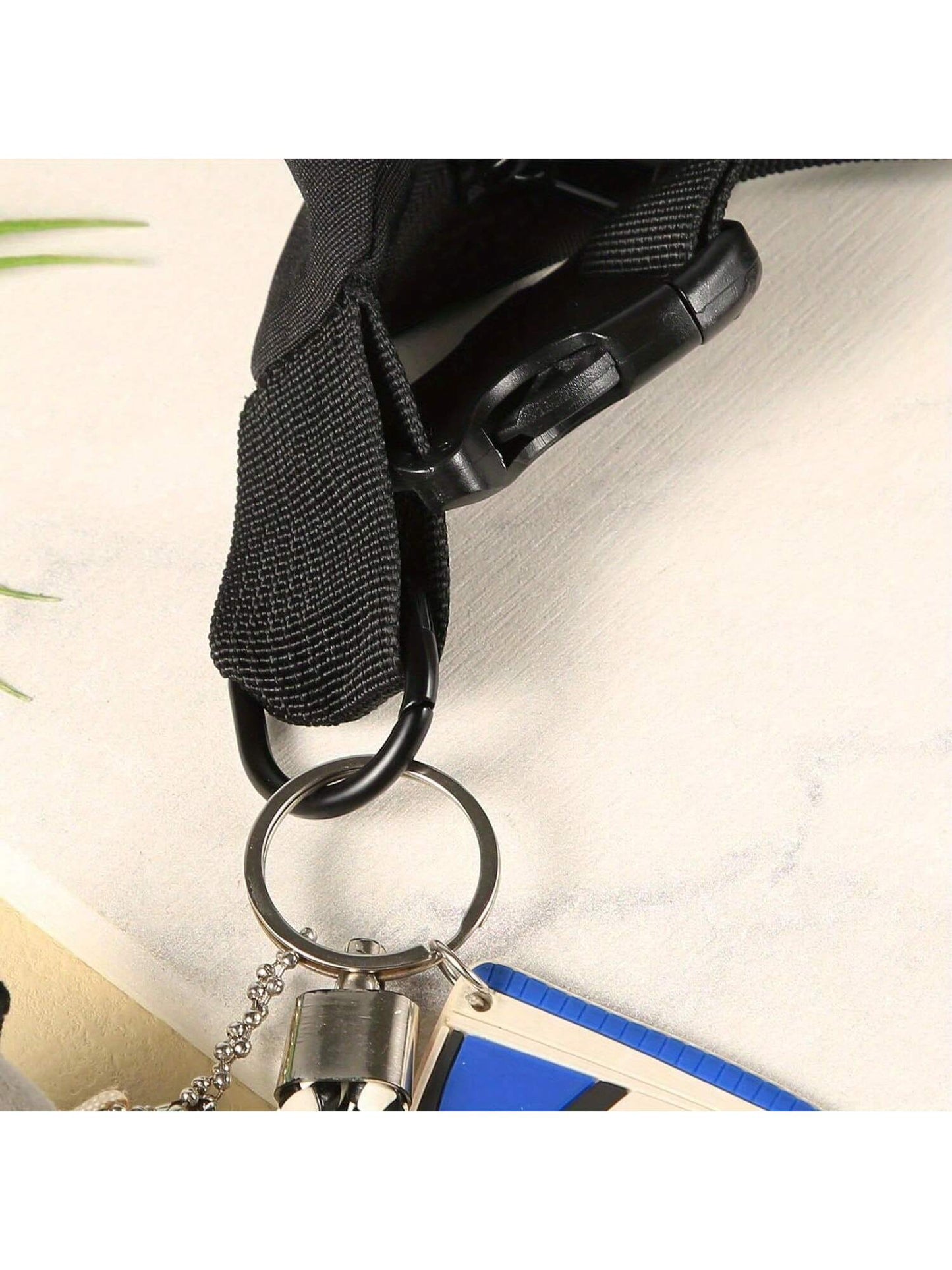 5pcs D-Ring Spring Snap Clips Connectors, Suitable For Belts, Backpacks, Handbags, Wallets, Keychains, Carabiners