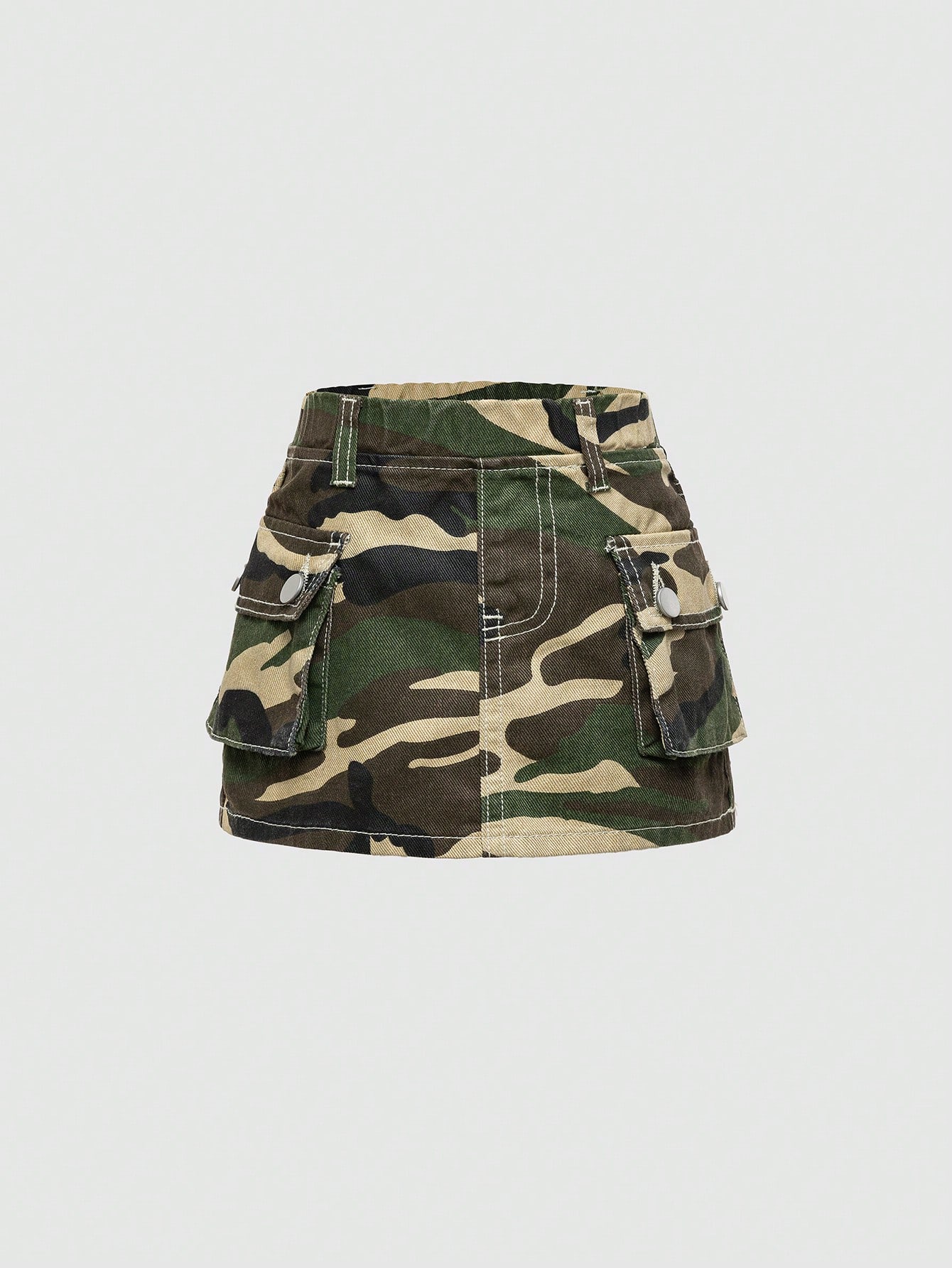 Baby Girl Camouflage Print Denim Skirt