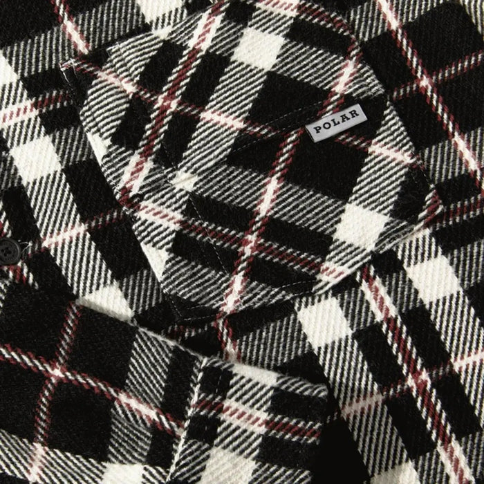 Big boy overshirt flannel red white black