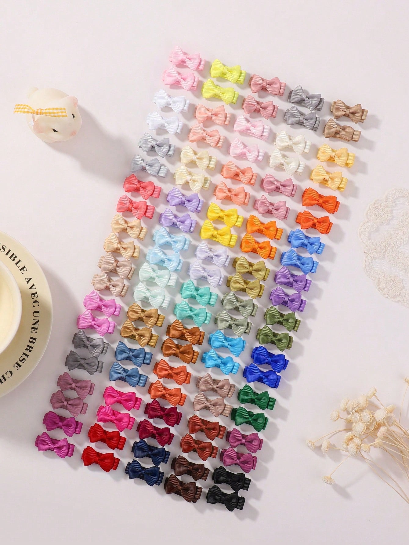 bilicaca 10/20/40/50/60/80/100pcs Macaron Color Baby Hair Clips, Fully Fabric Covered Cute Baby Hair Accessories, Colorful And Fun Children's Hair Accessories, Random Colors, Birthday Gift
