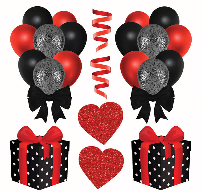 Black and Red 1 Half Sheet (Must Purchase 2 Half sheets - You Can Mix & Match)