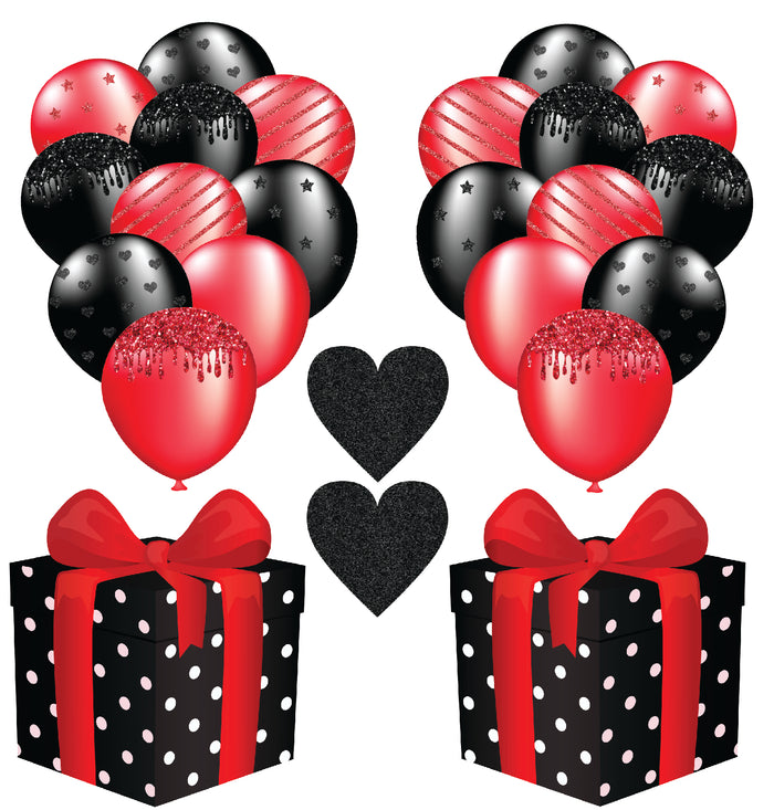 Black and Red 4 Half Sheet (Must Purchase 2 Half sheets - You Can Mix & Match)