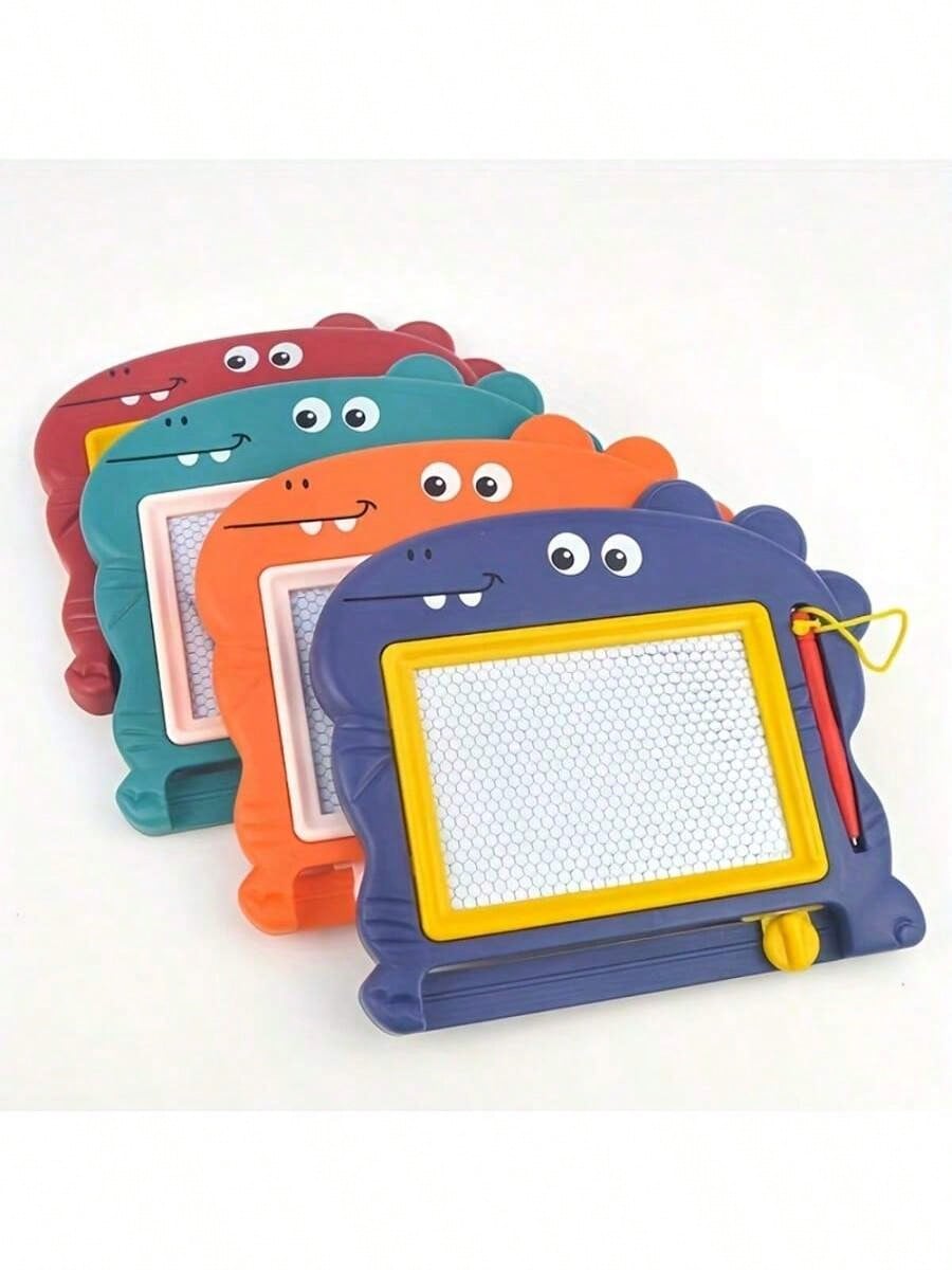 Black & White Magnetic Drawing Board, Cartoon Dinosaur Design, Educational Magnetic Doodle Board, Small Size, Halloween, Holiday Gift