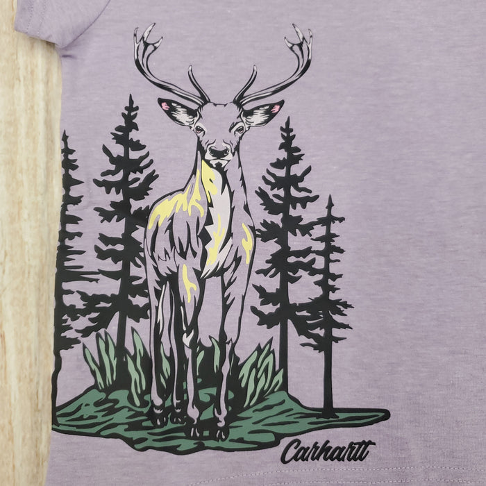 CARHARTT LAVENDAR WILDERNESS DEER TEE