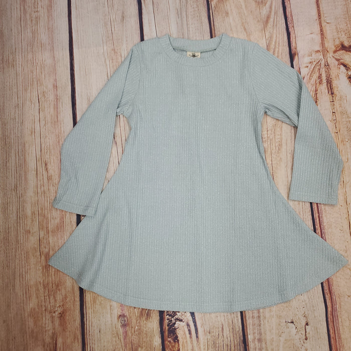 CLEARANCE ML KIDS SILVER A- LINE DRESS