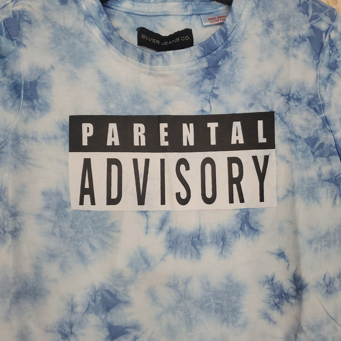 CLEARANCE SILVER PARENT ADVISORY TEE
