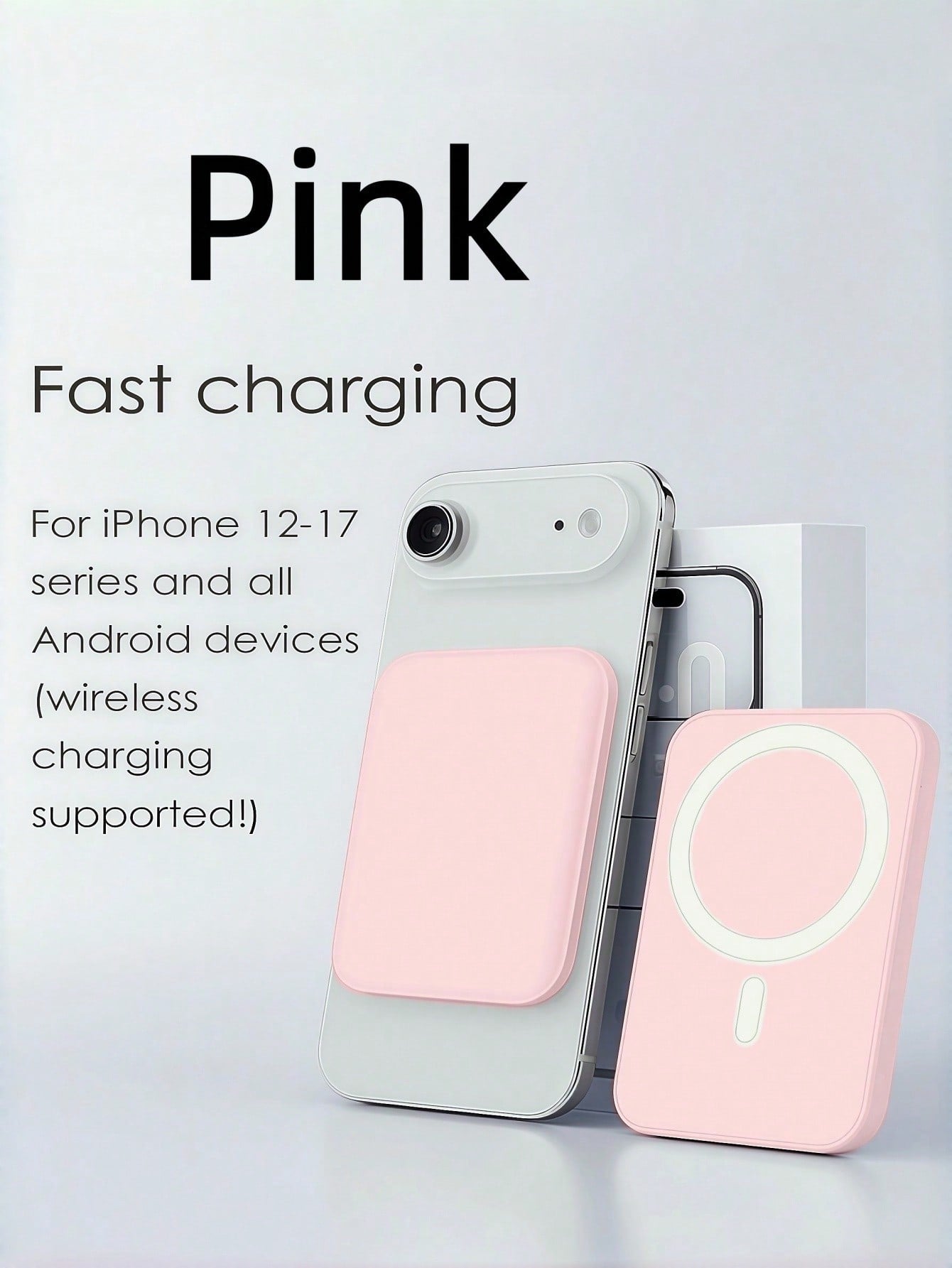 Colorful 5000mAh Magnetic Power Bank – Qi2 15W Mini Charger, MagSafe-Compatible, Lightweight Portable Battery Compatible With Iphone 12–17 Suitable For Office, Dorm, And Home Office Dorm Home Wireless