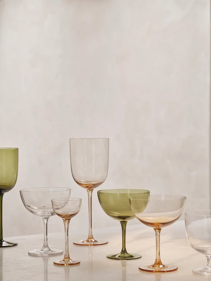 Ferm Living Host Cocktail Glasses, Blush - Set of 2