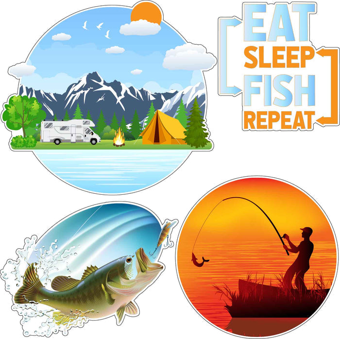 Fishing Set 2 Half Sheet Misc. (Must Purchase 2 Half sheets - You Can Mix & Match)