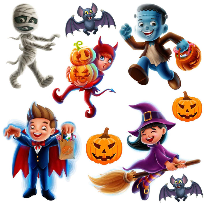 Halloween Set 3 Half Sheet Misc. (Must Purchase 2 Half sheets - You Can Mix & Match)