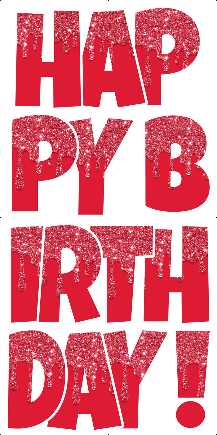 Happy Birthday EZ Set 5 Parts Font - Pick the Color