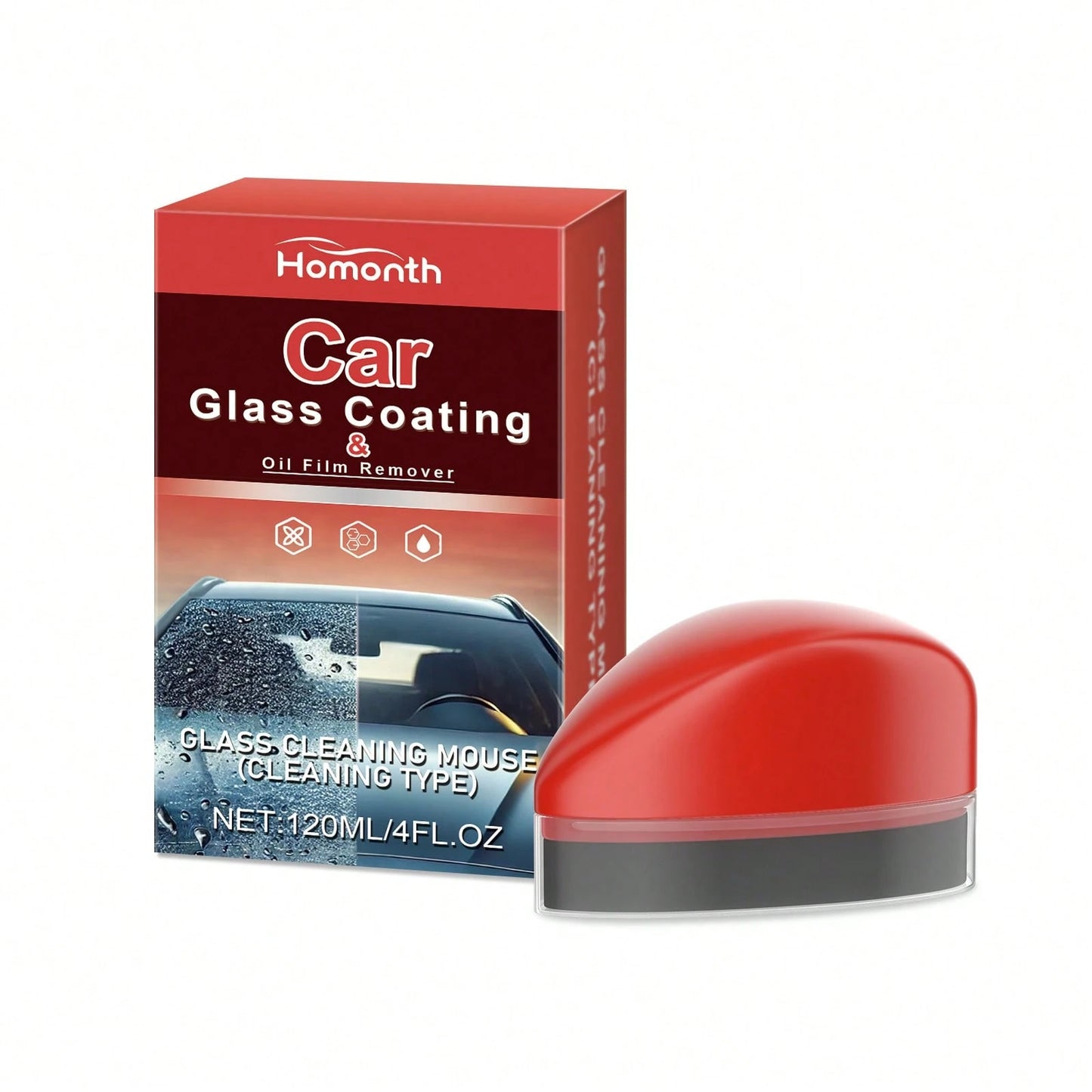 Homonth Glass Oil Film Cleaner Car Windshield Shine Cleaning Coating Coating Agent Oil Film Remover