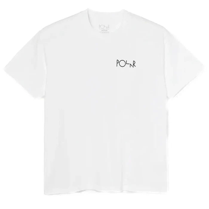 polar stroke logo tee white