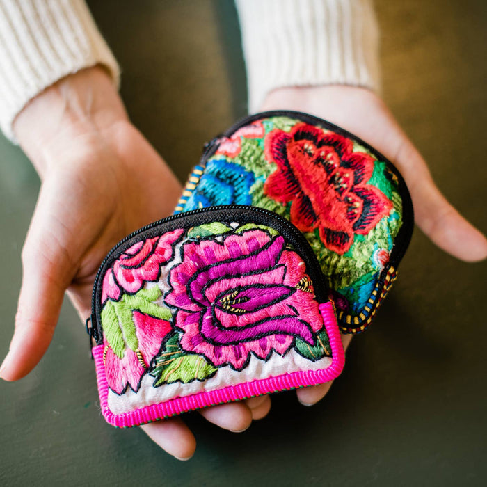 Mini Padded Upcycled Coin Bag