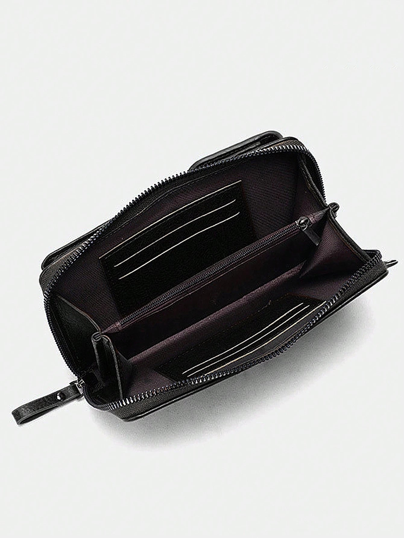 MIYIN Women's Fashion Vintage Small Zipper Crossbody Bag With Adjustable Detachable Shoulder Strap, Versatile Zipper One Shoulder Bag Phone Wallet With Pockets, Lightweight Vintage Multifunctional Wal