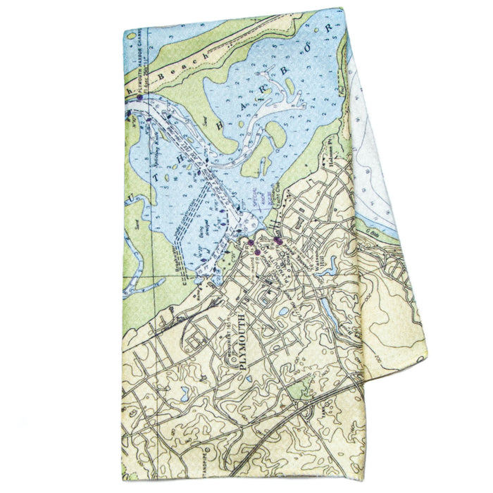 Plymouth Map Tea Towel