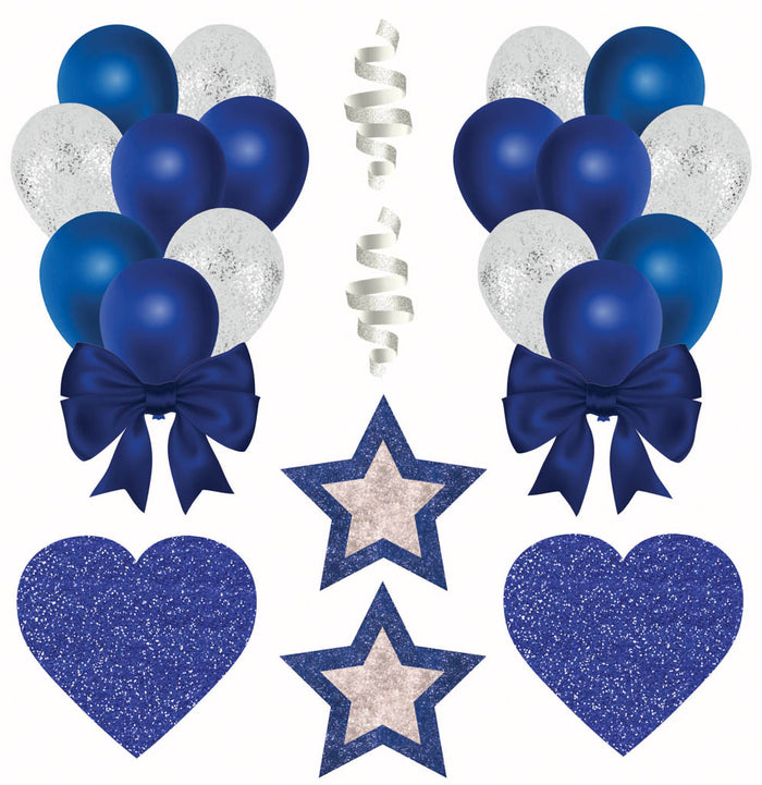 Royal Blue and White Half Sheet (Must Purchase 2 Half sheets - You Can Mix & Match)3