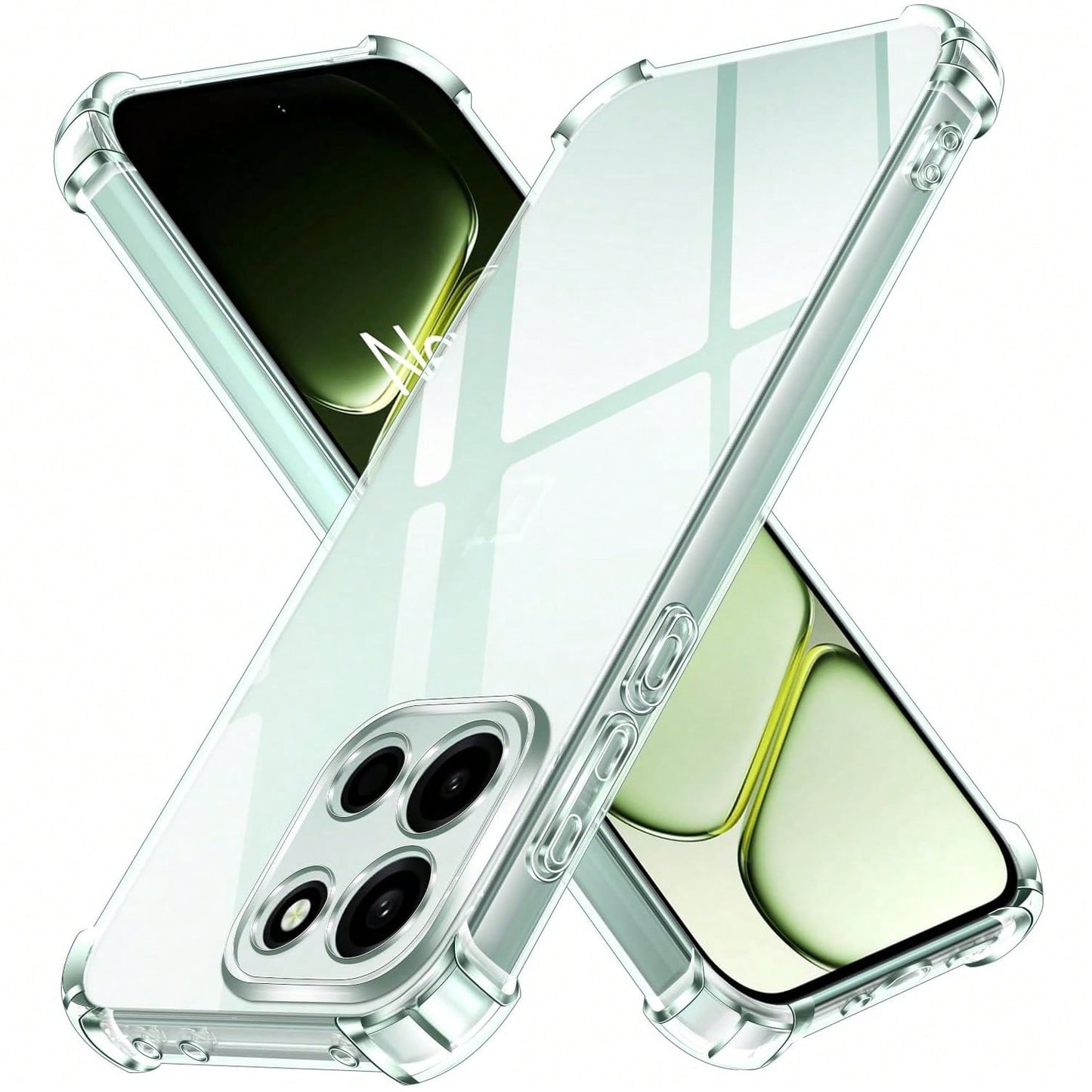 Transparent Air Cushion Shockproof Phone Case, For OnePlus 15/Nord 6/Turbo 6V/Turbo 6/15R/Nord 5/13/12/11/10/9/8/7/6/North 3/Nord 4/North 2/Nord CE4 Lite/12R/13R, Phone Case, Protective Cover, Transpa