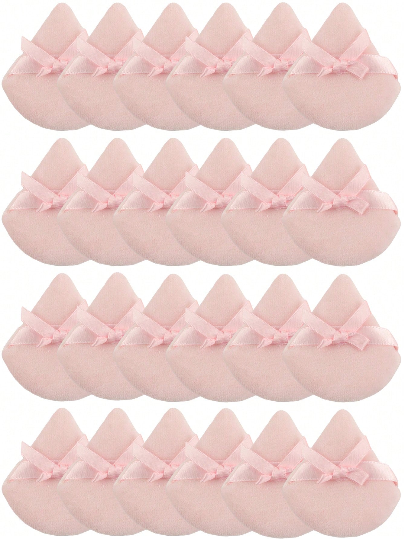 Triangular Flocked Makeup Sponge, 24pcs/15pcs/8pcs/3pcs Set, Soft & Fluffy Texture, Suitable For Face & Body Makeup, Mixed Cosmetic Beauty Tools,Makeup,Cheap,Room Decor,Vanity,Travel,Bedroom,Makeup Ac