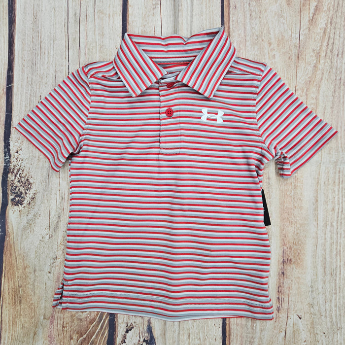 UA BOYS MATCH PLAY STRIPE POLO 25UASIB02D-621-PC