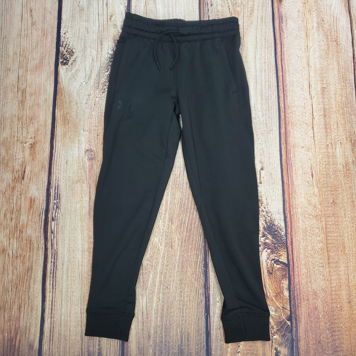 UA Youth Boys Black Fleece Joggers