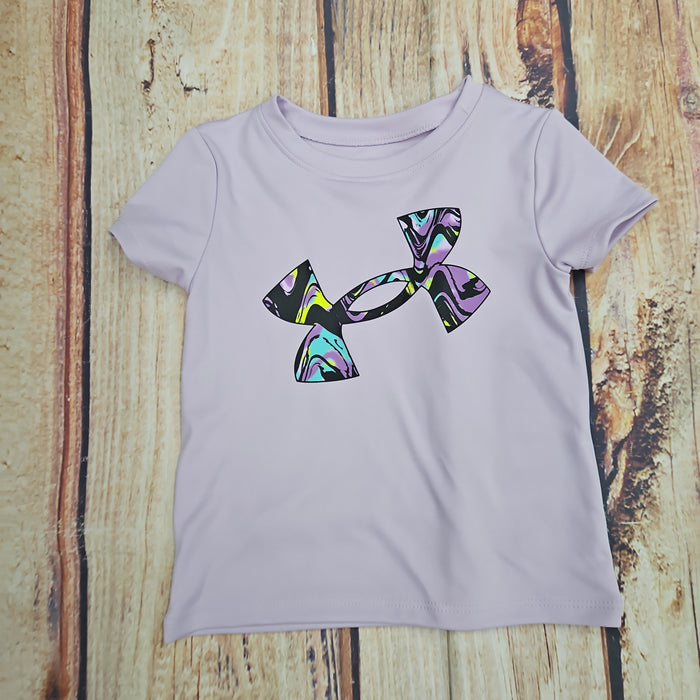 UNDER ARMOUR GIRLS DYED MAP LOGO PURPLE ACE 538
