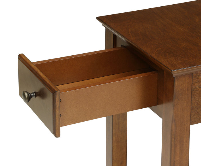 Urban Designs Bega Wooden Accent Side Table - Walnut
