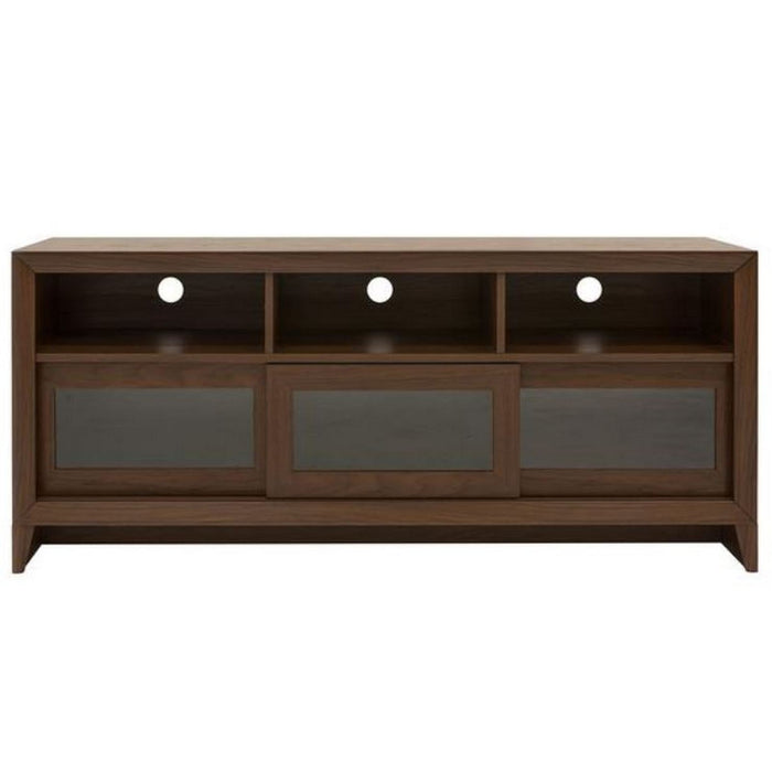 Urban Designs Modern TV Stand with Storage For TV Up To 60 - Hickory