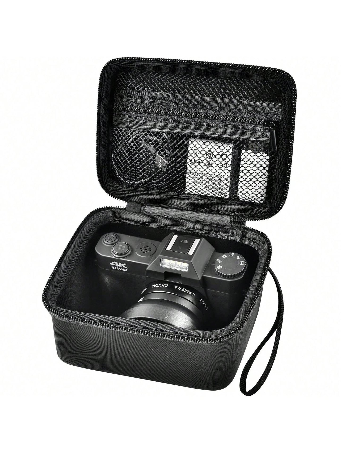 Vlogging Camera Case Compatible With Duluvulu/For TEBNGIHNM/For Zheozeig/For Oiadek 4K Digital Cameras. Vlog Camera Carrying Storage For Lens, Cable And Other Accessories (Box Only)