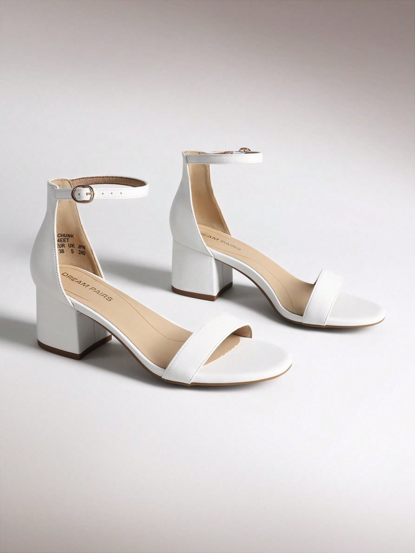 Women Chunky Low Heel Summer Sandals, Elegant Open Toe Ankle Strap Low Heeled Sandals For Causal And Wedding Party Wearing