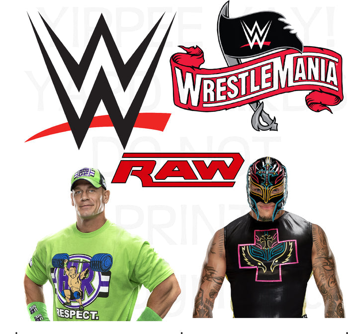 WWE Set 2 - Wrestling Half Sheet Misc. (Must Purchase 2 Half sheets - You Can Mix & Match)