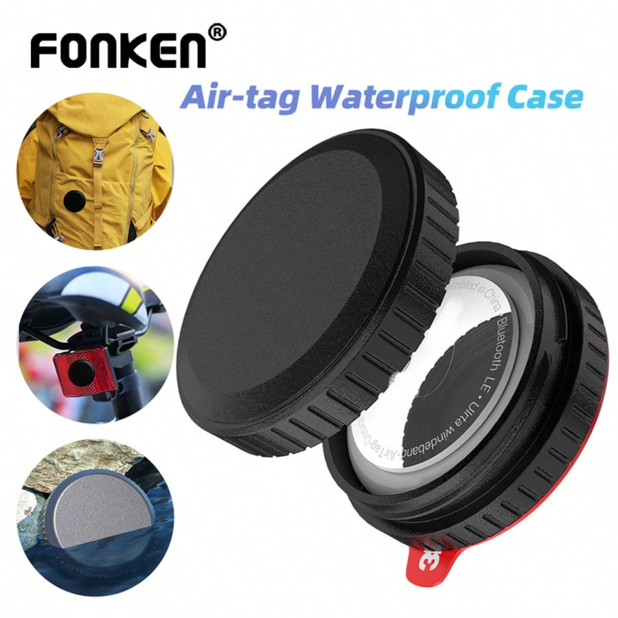 1/2/3/4pcs AirTag GPS Tracker Protective Case, IP68 Waterproof & Shockproof, Compatible With AirTag Pet Collar, Wallet, Bicycle, Keys And Other Accessories
