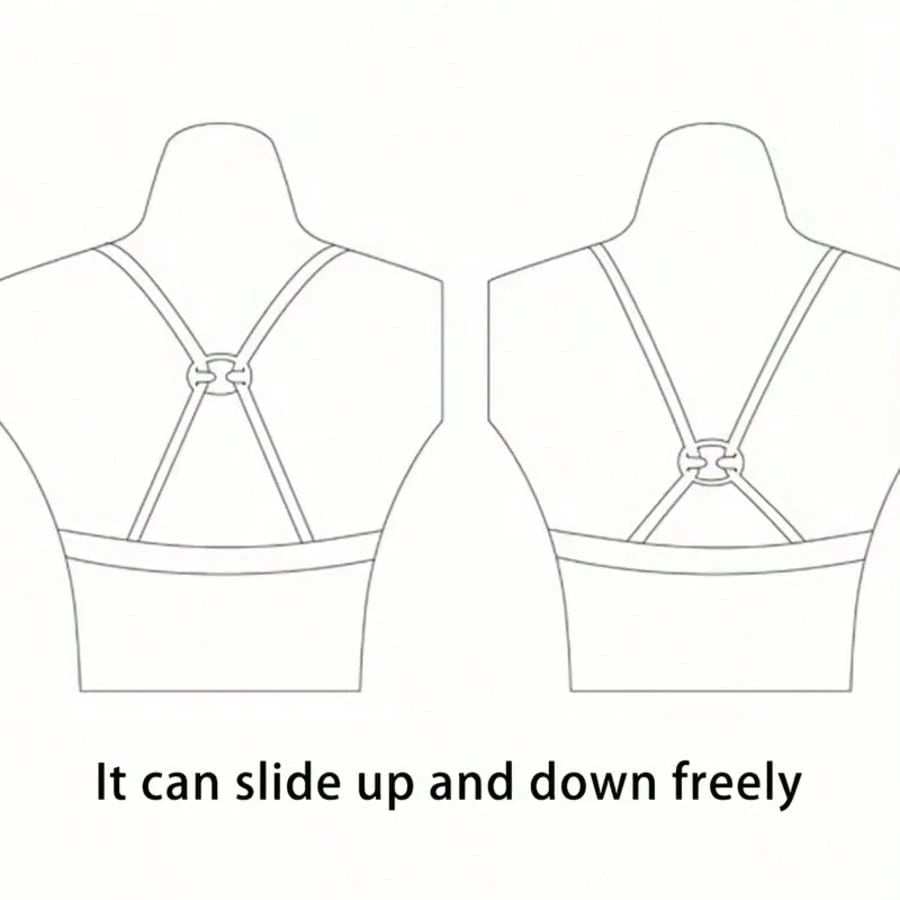 1/2/4/6/8/10pcs Invisible Anti-Slip Bra Strap Buckles- Cross Back Straps, Transparent Bra Buckles, Anti-Slip