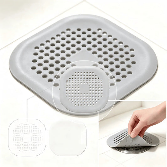 1/2/4pcs Silicone Bathtub Shower Hair Catcher Drain Stopper, Prevent Clogging And Odor, Suitable For Kitchen And Bathroom