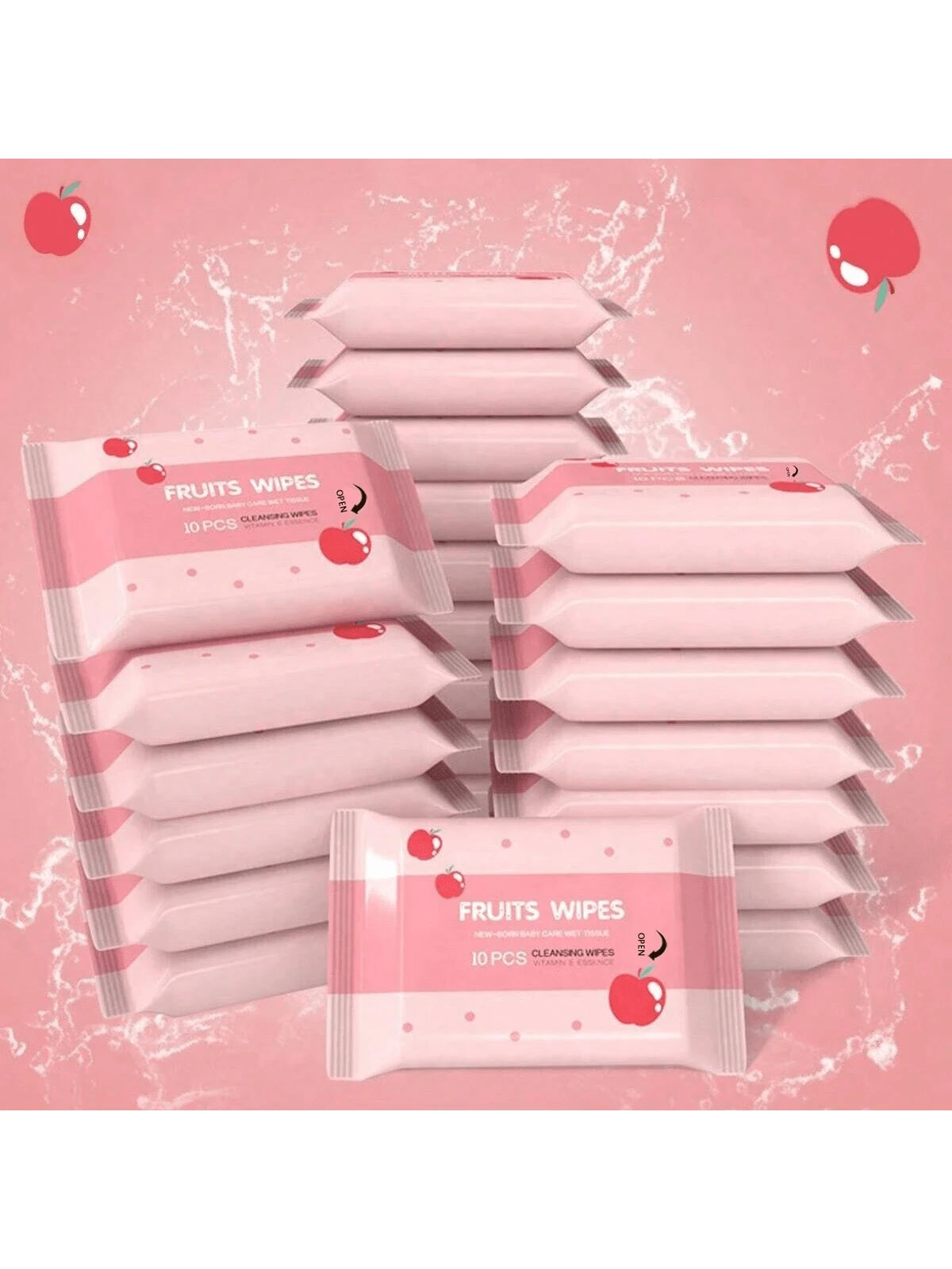 1/2/5 Packs (10 Sheets Per Pack) Disposable Portable Wet Wipes, Non-Woven Cleaning Wet Wipes For Daily Items, Convenient For Carrying Out