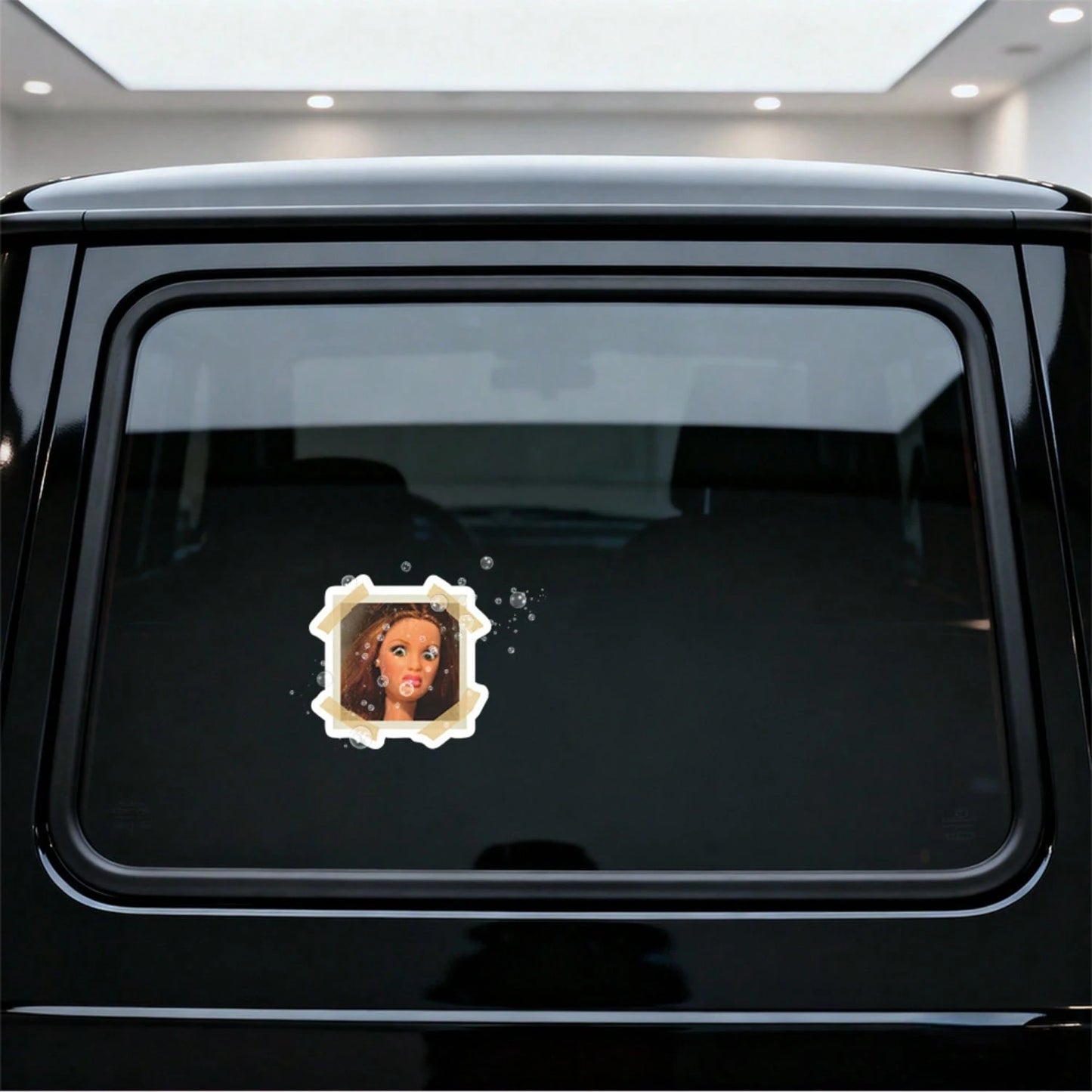 1/2/5pcs Disgusting Doll Expression Stickers, Suitable For Laptops, Water Bottles, Phones, Bags, Cars, Guitars, Vintage Photo Frames, Water Bottles, Laptops, Phones, Skateboards, Suitcases And Car Win
