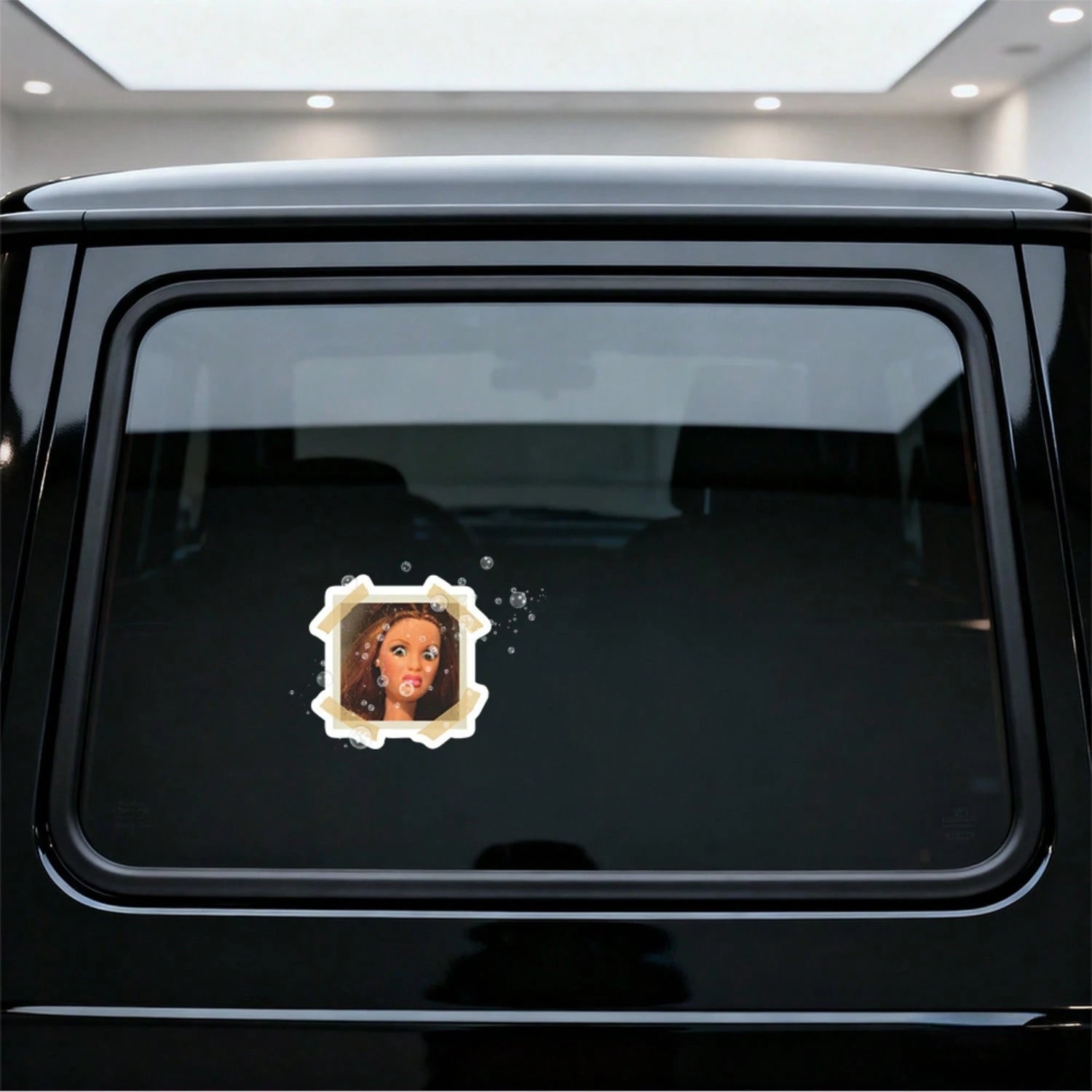 1/2/5pcs Disgusting Doll Expression Stickers, Suitable For Laptops, Water Bottles, Phones, Bags, Cars, Guitars, Vintage Photo Frames, Water Bottles, Laptops, Phones, Skateboards, Suitcases And Car Win