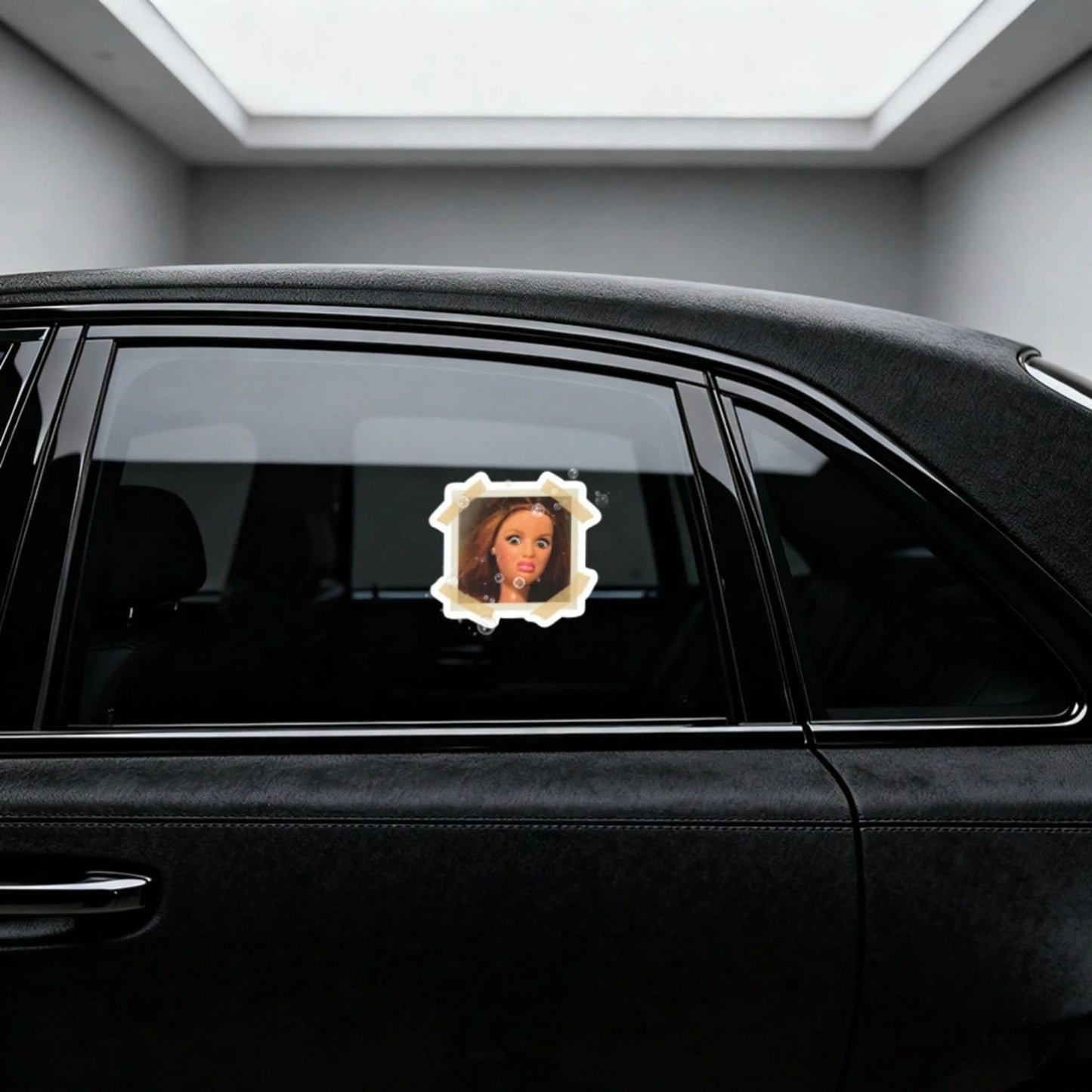 1/2/5pcs Disgusting Doll Expression Stickers, Suitable For Laptops, Water Bottles, Phones, Bags, Cars, Guitars, Vintage Photo Frames, Water Bottles, Laptops, Phones, Skateboards, Suitcases And Car Win