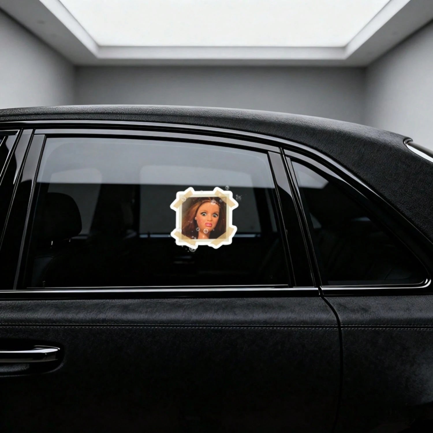 1/2/5pcs Disgusting Doll Expression Stickers, Suitable For Laptops, Water Bottles, Phones, Bags, Cars, Guitars, Vintage Photo Frames, Water Bottles, Laptops, Phones, Skateboards, Suitcases And Car Win