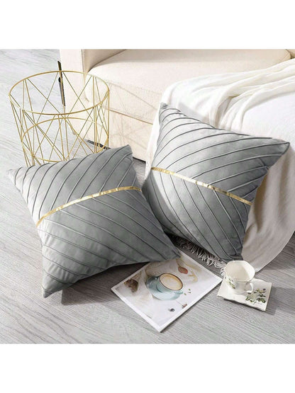1/2pcs Beige Halloween Cute Ghost Pumpkin Decorative Pillow Case, Front Quilted Ghost Pumpkin, Back Dutch Velvet Fabric, Square Cushion Cover, Holiday Home Pillowcase Decor, Soft Comfortable Velvet Fa