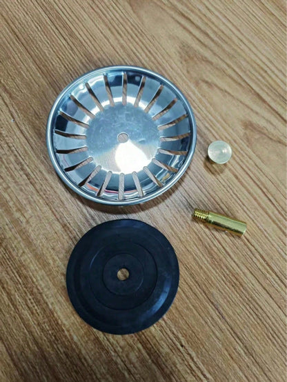 1/2pcs Kitchen Sink Strainer, Stainless Steel Sink Plug, Bathroom Hair Catcher, Sink Drain Filter, Kitchen Drain Tool (Random Color)