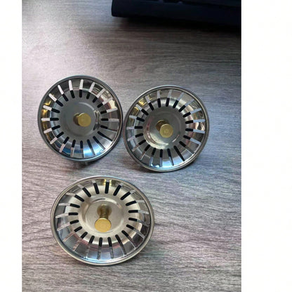 1/2pcs Kitchen Sink Strainer, Stainless Steel Sink Plug, Bathroom Hair Catcher, Sink Drain Filter, Kitchen Drain Tool (Random Color)