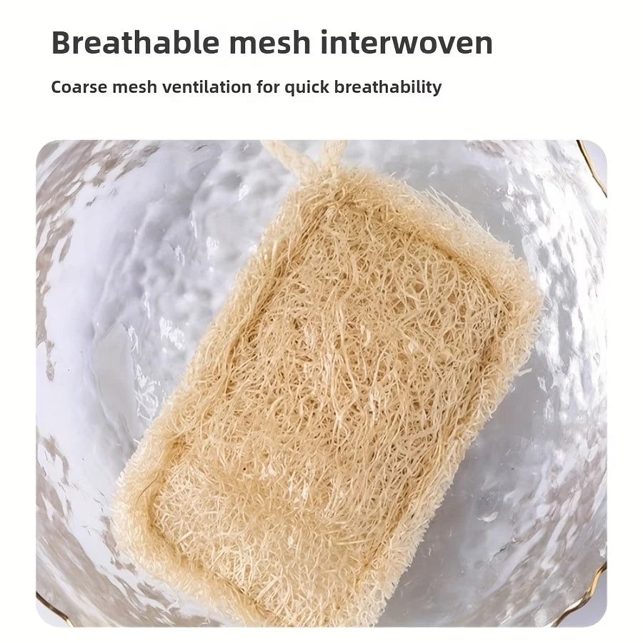1/3/5/10/20pcs Natural Sponge Dish Scrubbers- Reusable Non-Scratch Kitchen Sponges, High Quality Bathroom, Kitchen And Home Cleaning, Durable And Gentle Dish, Pot, Pan, Cookware Cleaning, Ergonomic D