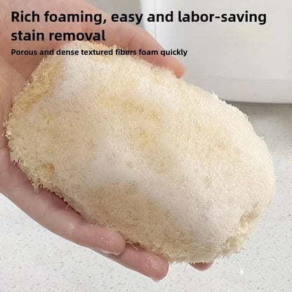 1/3/5/10/20pcs Natural Sponge Dish Scrubbers- Reusable Non-Scratch Kitchen Sponges, High Quality Bathroom, Kitchen And Home Cleaning, Durable And Gentle Dish, Pot, Pan, Cookware Cleaning, Ergonomic D